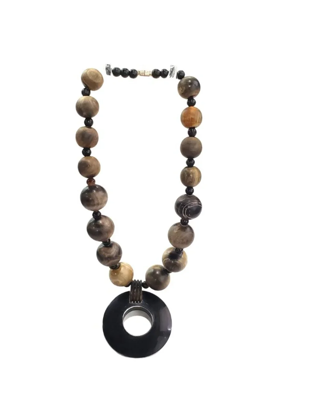 Five 5 Handmade Beaded Wooden Necklaces Animal Inspired Designs Multicolor State - Picture 11 of 16